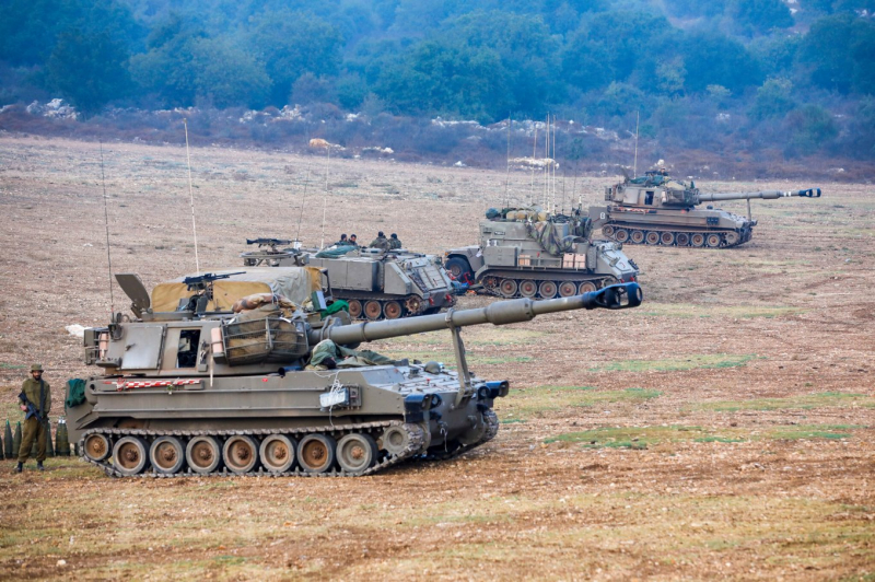 САУ M109 Армії оборони Ізраїлю, жовтень 2023 року, фото наводить Times of Israel