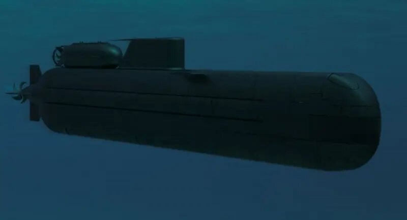 Проект міні-субмарини DG-160, ілюстративний рендер з відкритих джерел