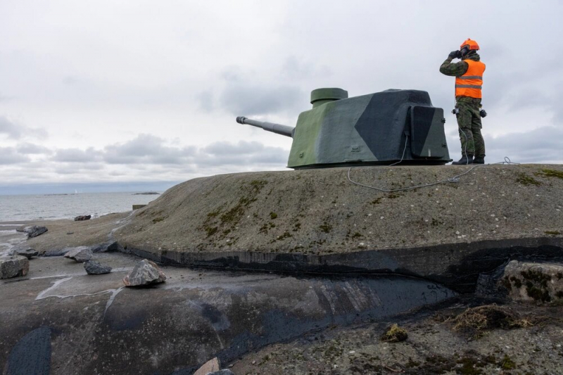 Стрільби із фінської берегової артустановки K-53 TK під час спільних навчань у листопаді 2023 року, фото - Lance Cpl. Christian Salazar, U.S. Marine Corps Forces, Europe and Africa