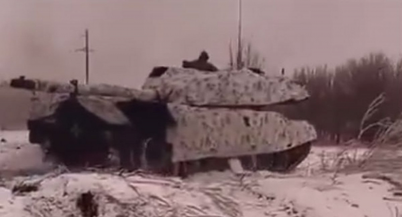 Ймовірно, Leopard 1A5BE в строю ЗСУ, зима 2023/24, стоп-кадр відео із соцмереж
