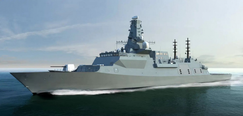 Фрегат проекту Type 26, ілюстративний рендер від BAE Systems