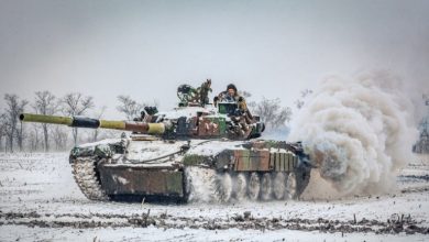 Польський PT-91 Twardy в строю ЗСУ, зима 2024 року, фото - прес-служба 10-го армійського корпусу