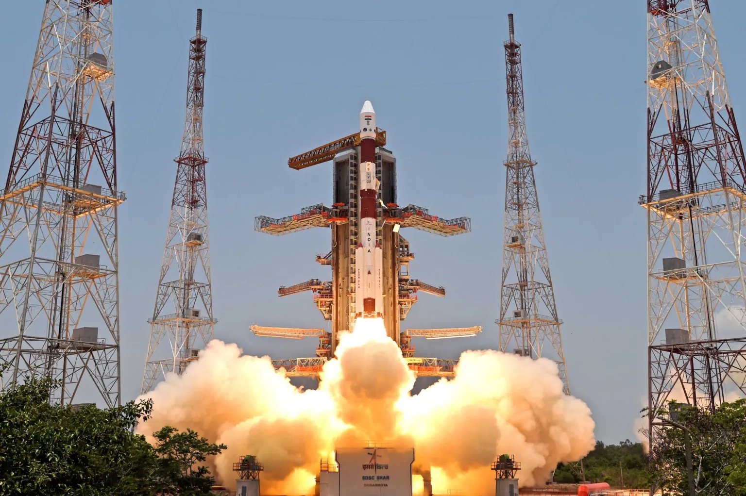 Запуск сонячної обсерваторії Aditya-L1 на PSLV з Космічного центру Сатіш Даван 2 вересня 2023 року. Фото: ISRO