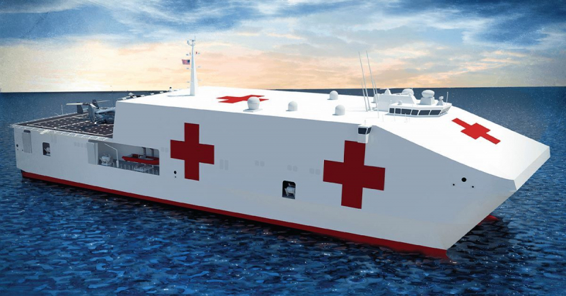 Для ВМС США строят три плавучих госпиталя, чтобы выполнять сложные медицинские процедуры и операции в море