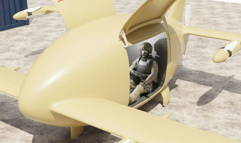Грузовой дрон Orca сможет перевозить боеприпасы, провизию или служить мобильной стартовой платформой для запуска боевых дронов