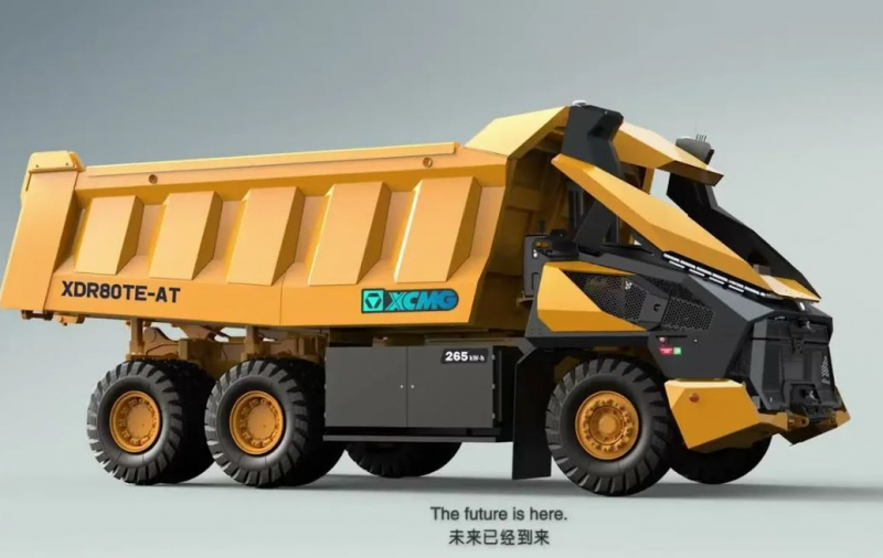 Компания XCMG представила автономный, электрический грузовик XDR80TE-AT с искусственным интеллектом