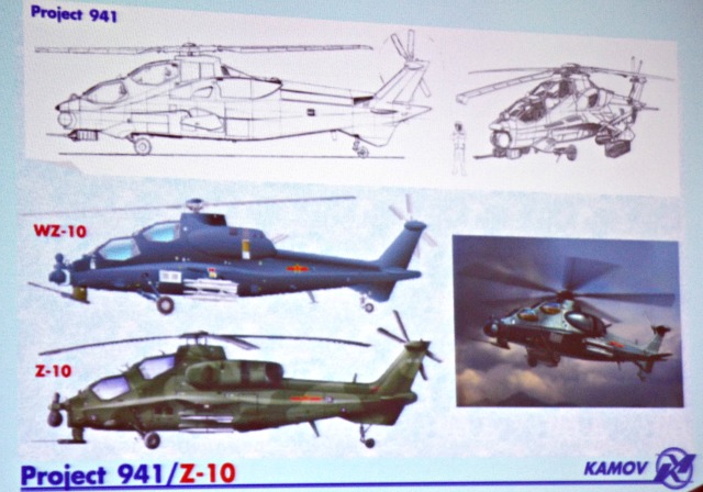 Рендер, який демонструє походження китайського WZ-10 від російського "Проект 941", зображення з відкритих джерел