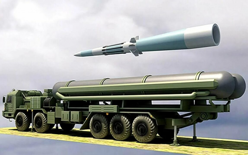 Пускова установка рашистського комплексу С-500 "Прометей" та ракета 77Н6 до нього, ілюстративне зображення з відкритих джерел