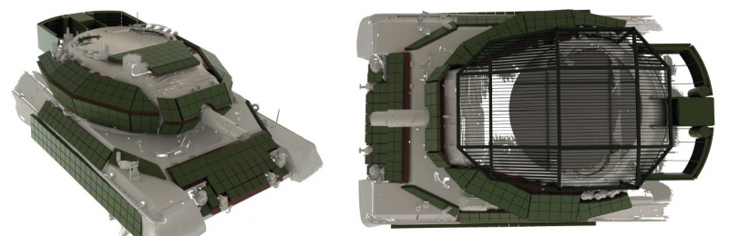 Рендер проекту модернізації Leopard 1A5, наводить портал Doureios
