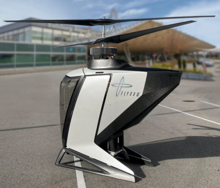 FlyNow eCopter - персональное, компактное, электрическое воздушное такси, максимальная грузоподъемность 200 кг