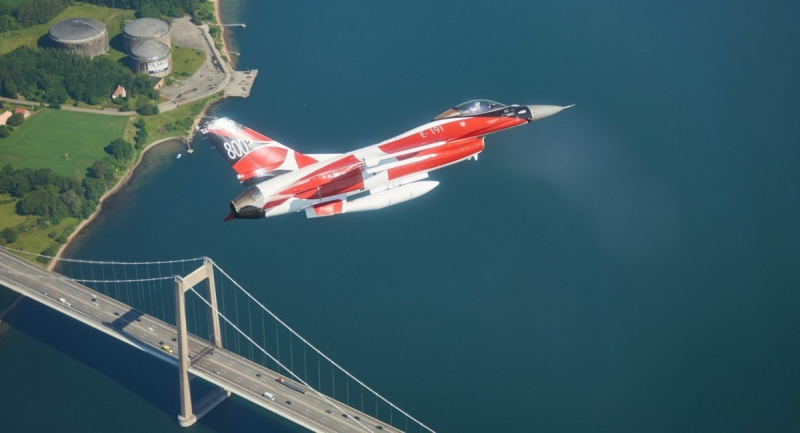 Винищувач F-16 ВПС Данії, архівне фото від Royal Danish Airforce