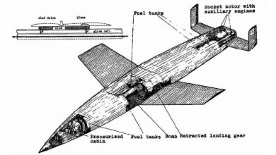 Ескіз проекту гіперзвукового бомбардувальника Zilbervogel, архівне зображення з відкритих джерел