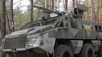 Новітня бронемашина для Сил оборони України, візуально схожа на Mbombe 6x6, квітень 2024 року, стоп-кадр з відео Генштабу ЗСУ