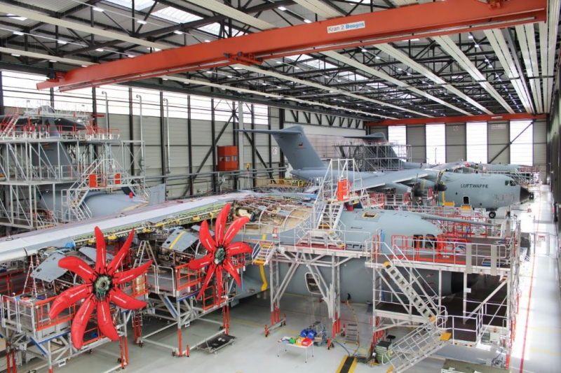 Процес технічного обслуговування A400M, ілюстративне фото від Airbus