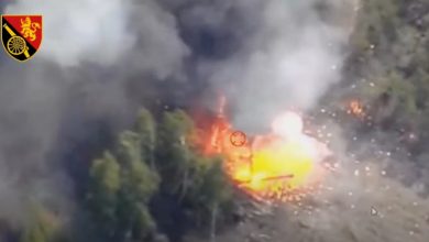 Знищена ворожа САУ "Мста-С", скріншот з відео 45-ї ОАБр