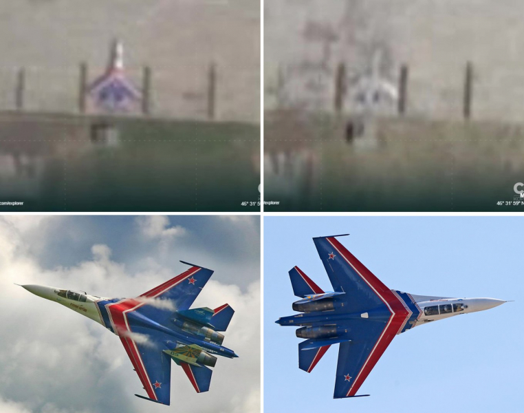 Су-27 на аеродромі "Кущевська", Су-27П та Су-27УБ пілотажної групи "Русские Витязи"