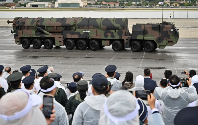 Презентація балістичної ракети Hyunmoo-5, осінь 2024 року, фото - Yonhap News