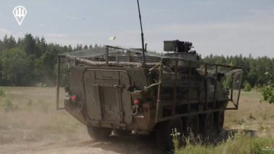 БТР Stryker, знімок екрану з відео Десантно-штурмових військ