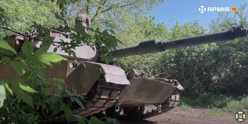 Танк Abrams, скріншот з відео "Армія TV"