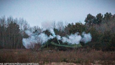 Постріл "Богдана-Б" з прихованої позиції