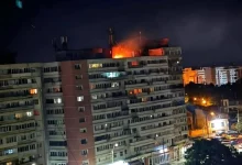 Наслідки влучання російського дрона по житловому будинку в Ґалаці, Румунія, ніч на 29 травня 2026 року. Фото: ISU Galați