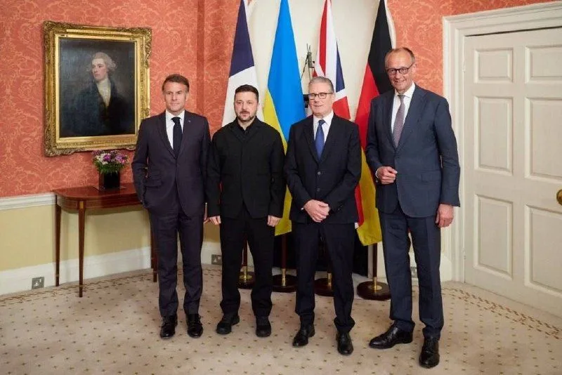 Зеленський і лідери Франції, Великої Британії та Німеччини узгодили п’ять умов для миру
