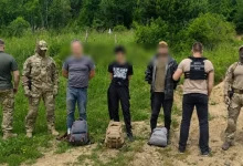 На кордоні зі Словаччиною затримали трьох порушників з різних областей України