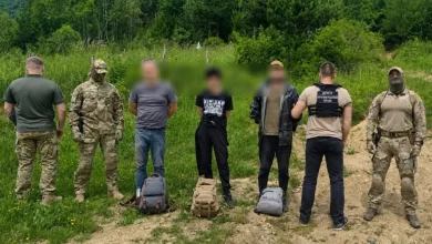 На кордоні зі Словаччиною затримали трьох порушників з різних областей України