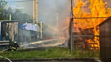 Атака дронів рф спричинила пожежу на підприємстві у Васищевому на Харківщині
