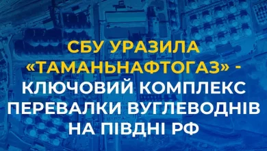 СБУ атакувала нафтогазовий термінал «Таманьнафтогаз» у Краснодарському краї рф