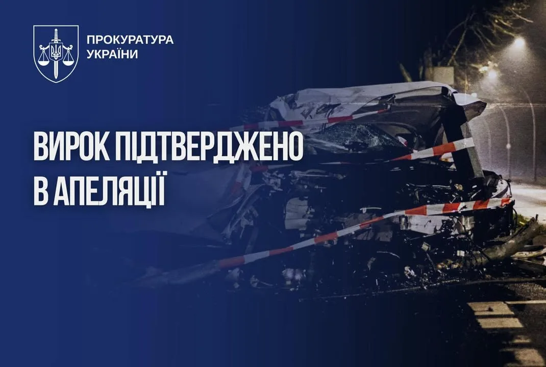 Апеляційний суд залишив у силі вирок водійці у справі про ДТП із сімома травмованими дітьми