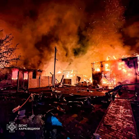 Нічна атака дронами по Балаклії: поранено 8 людей, серед них двоє дітей