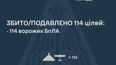 У ніч на 16 червня сили ППО збили та придушили 114 ворожих БпЛА