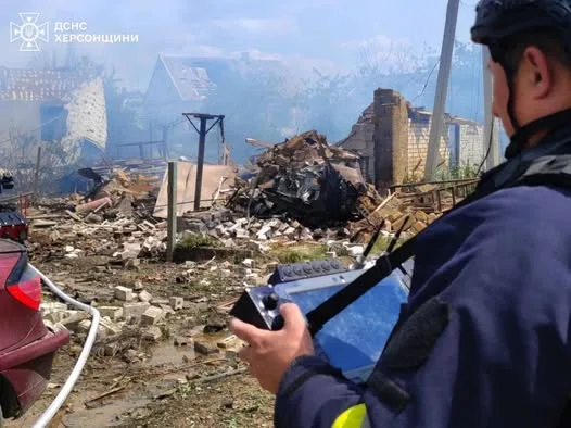 На Херсонщині через артобстріл поранено двох людей і пошкоджено житло