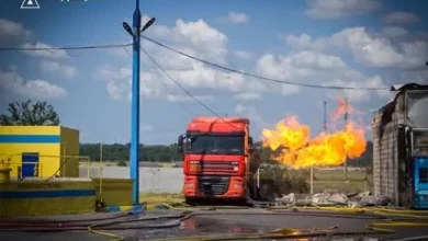 В Одеській області рятувальники ліквідували наслідки удару по АЗС без жертв