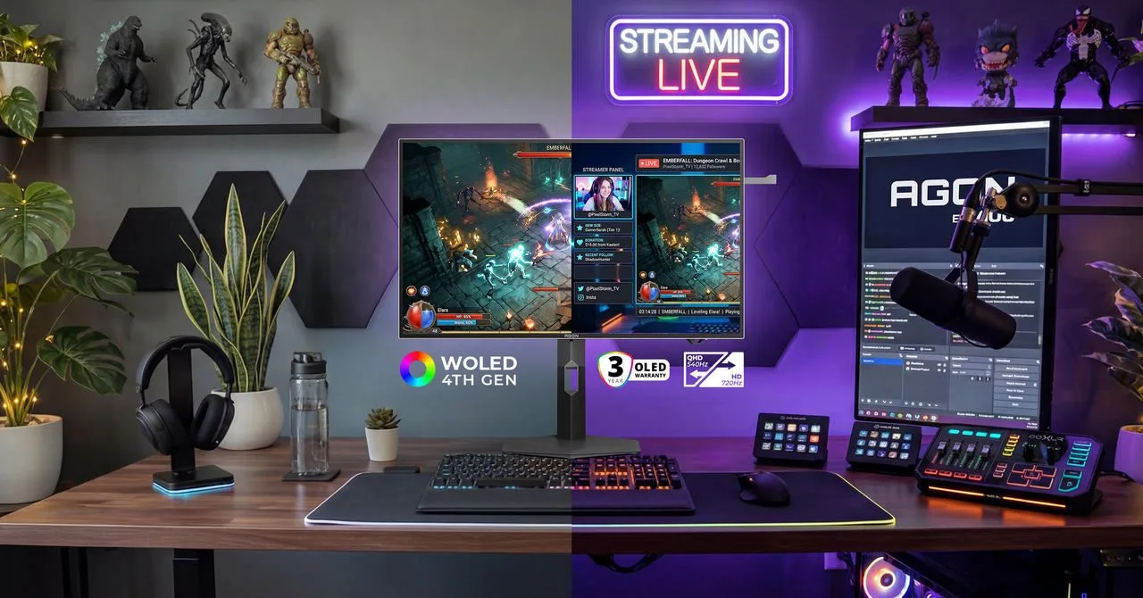 AGON Pro AGP277QKDC: Tandem WOLED і частота оновлення до 720 Гц