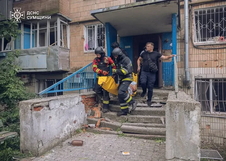У Сумах через російські удари поранено 13 людей, серед них двоє дітей