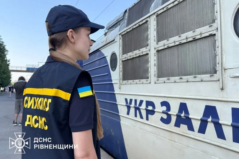 На Рівненщину прибув черговий евакуаційний потяг зі сходу України