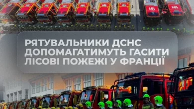 Українські рятувальники вирушили до Франції для допомоги в гасінні лісових пожеж