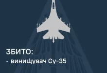 На східному напрямку збито російський винищувач Су-35