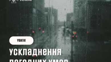 Укргідрометцентр попереджає про сильні дощі та грози вночі 10 липня