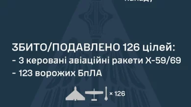 У ніч на 13 липня ППО України збила та подавила 126 повітряних цілей РФ