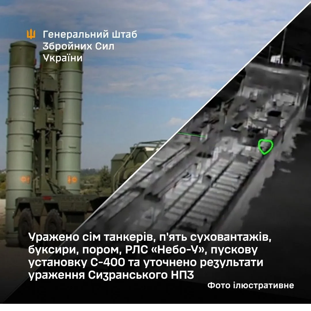 Сили оборони України вразили танкери, суховантажі та позиції С-400 РФ у Криму