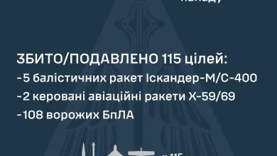 У ніч на 14 липня ППО збила 7 ракет та 108 ворожих БпЛА