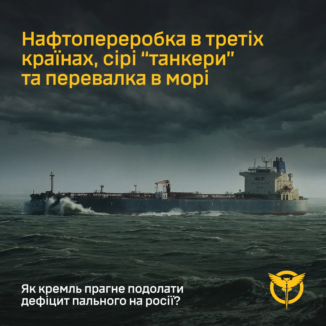 Розвідка України викрила «сірі» схеми експорту пального рф через Індію та «тіньовий флот»
