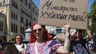Протести в Україні проти відставки міністра оборони Михайла Фьодорова