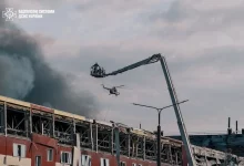 На Київщині триває ліквідація наслідків російського обстрілу із залученням безпілотних систем ДСНС