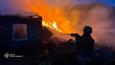 На Чернігівщині через падіння російського БпЛА поранено 70-річну жінку