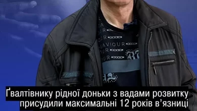 На Харківщині батька засудили до 12 років за систематичне зґвалтування неповнолітньої доньки