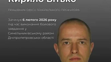 У Синельниківському районі загинув захисник України Кирило Вітько